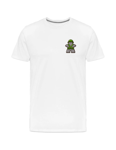 T-Shirt Meeple soldat blanc