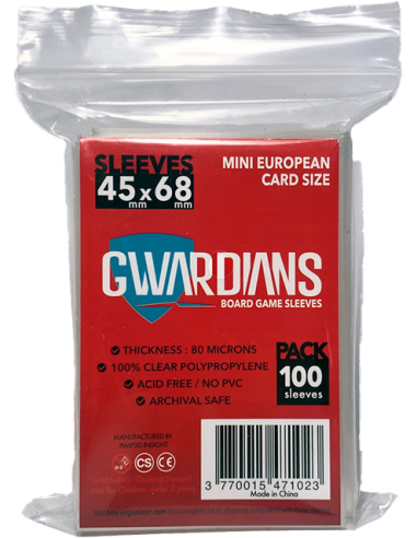 Protège-cartes Gwardians Sleeves 45 x 68mm