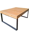 Table convertible pour jeux de société en bois massif