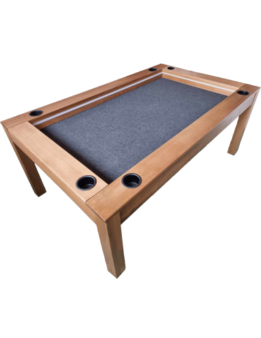 Table pour jeux de société convertible avec porte-verres et led