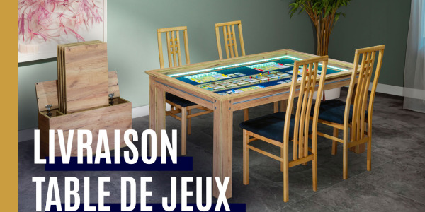 Comment se passe la livraison de ma table de jeux STARTER ?